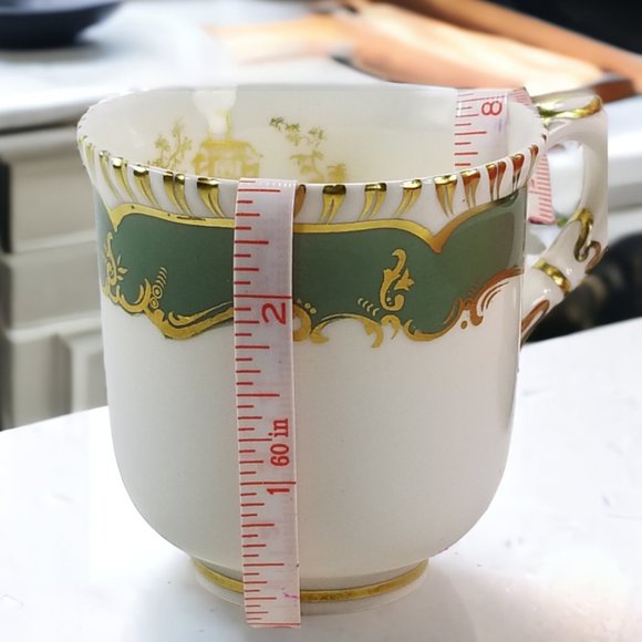 Espresso Coffee Antique Demi Cup Set English Bone China Royal Worcester Gift Set - Picture 8 of 15